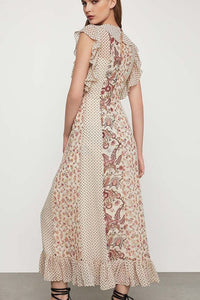 BCBG Maxazria - Print Ruffle Dress