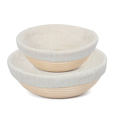 ViBelle 10 Inch and 9 Inch Bread Proofing Basket Set