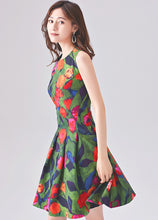 SCANDINAVIA-Sleeveless Floral A-line Dress