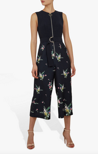 Ted Baker Sierrah Floral Zip Detail Jumpsuit