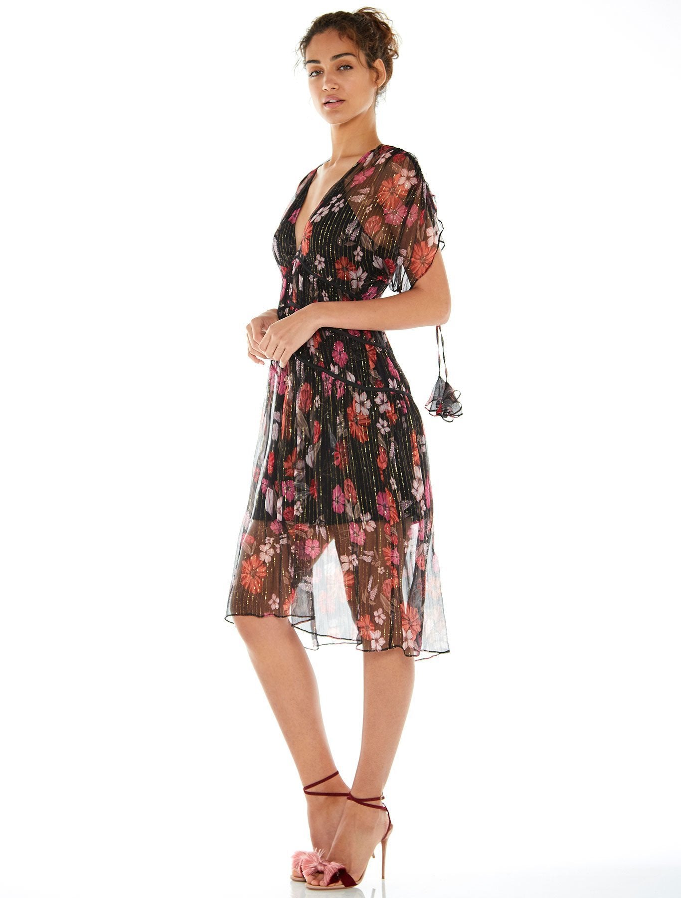 talulah tiered midi dress Anthropologie Talulah Tiered Midi Dress, Size M