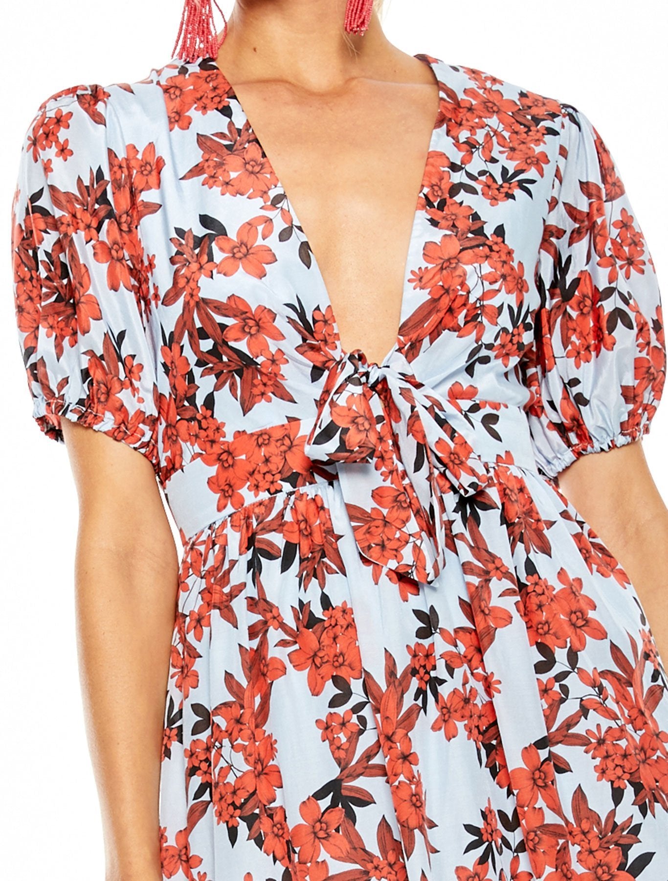 talulah red sea midi dress TALULAH