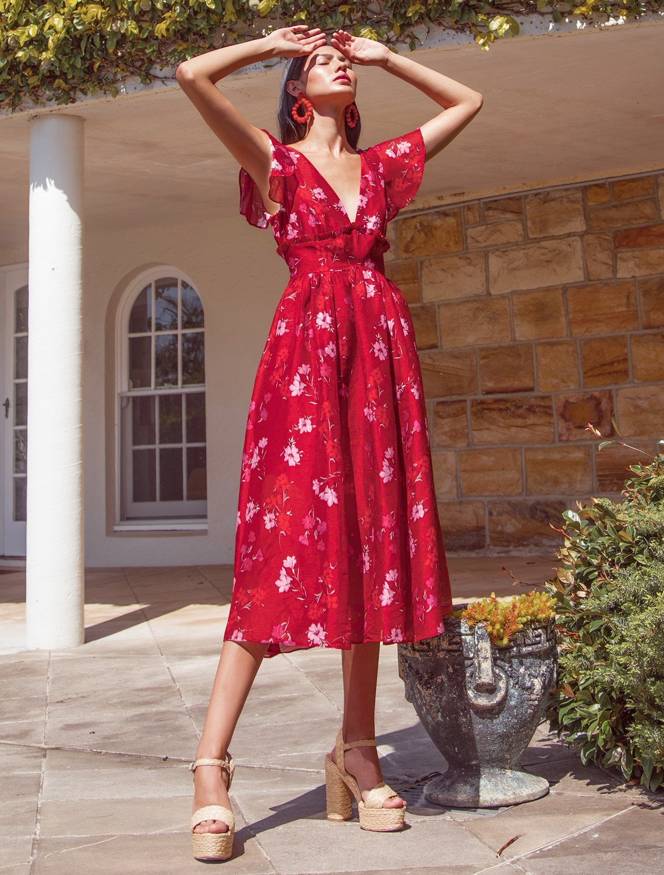 talulah dahlia midi dress Talulah Dahlia Midi Dress Pink Size 8
