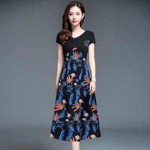 TWO PEARS-Floral Print Dress