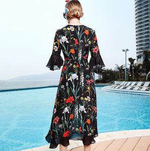 TWO PEARS-Floral A line Dress