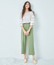 TWO PEARS-Draped Sleeve Off Shoulder Tops
