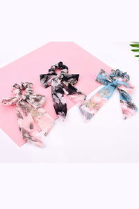 Hair Scrunchies Elastic Hair Bands Hair Scarf Ponytail Cute Colorful Floral Design