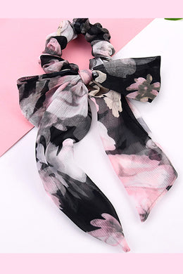 Hair Scrunchies Elastic Hair Bands Hair Scarf Ponytail Cute Colorful Floral Design