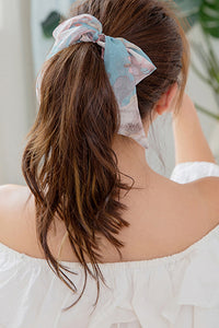 Hair Scrunchies Elastic Hair Bands Hair Scarf Ponytail Cute Colorful Floral Design