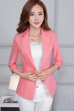 ¾ Sleeve Linen Blazer