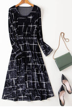 Velvet Fit and Flare Dress