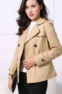 Double Breasted Waist Belted Coat