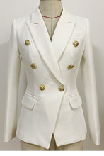 Double Breasted Lapel Collar Midi Coat