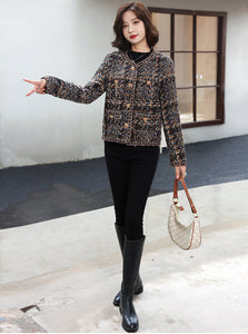 Button Down Tweed Coat
