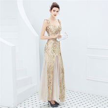 Fiona Back Low-cut Sequin Mermaid Formal Dress