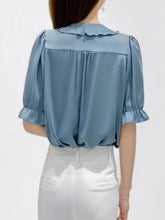 V-neck Ruffle Accent Top
