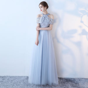 Moira Cap Sleeve Lace Contrast Tulle Dress