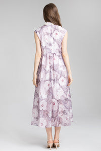 Freya Sleeveless Patchwork Midi Dress