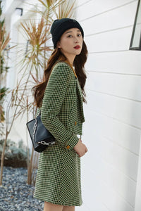 Short Coat and Skirt Two-piece Set