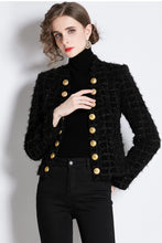 Autumn New Fashion Hepburn Style Elegant Ladies Woolen Tweed Coats