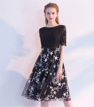 Short Sleeve Lace Tulle Little Dress