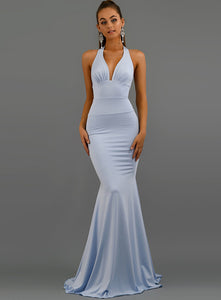 Elegant  fishtail  evening dress