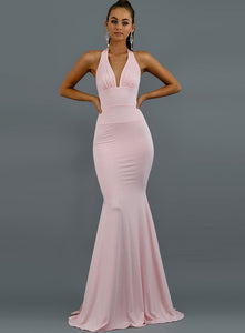 Elegant  fishtail  evening dress