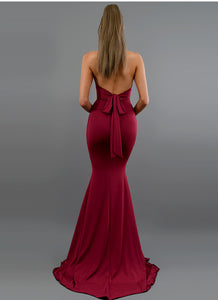 Elegant  fishtail  evening dress