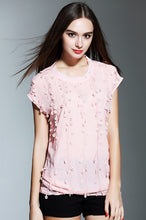 Cap Sleeve Embroidery Silk Top