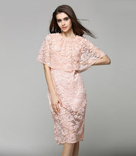 Vintage Off-the-shoulder Layered Lace Dress