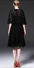 2pc cape lace Dress