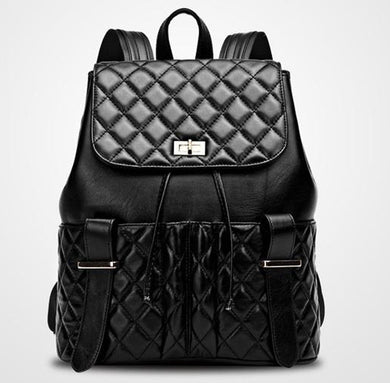 Lamb Leather Quilted Back Pack