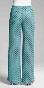 Smocking Waistband Pant - Aqua