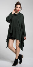 Cowl Neck Asymmetrical Tunic