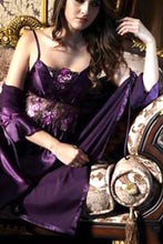 Two-Piece Pajama Kimono Spaghetti Dress  - Shiny And Elegant